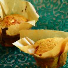 Przepis na Sezamowe muffinki z czereśniami, ze słoika. BLW
