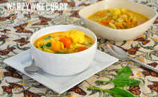Przepis na Zimowe, mocno rozgrzewający warzywne curry z cieciorką