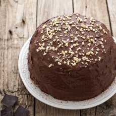 Przepis na Zdrowy niskotłuszczowy tort czekoladowy (bez glutenu, bez cukru)