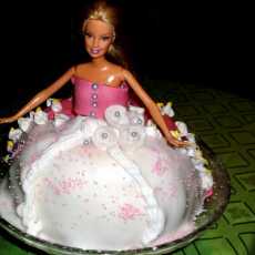 Przepis na Tort Księżniczka, tort Lalka Barbie
