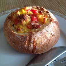 Przepis na Co na śniadanie? Po prostu zapiekane bułeczki.