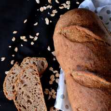 Przepis na Chleb pszenno-orkiszowy z płatkami orkiszowymi i owsianymi