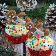 Przepis na Świąteczne muffiny z piernikowym ludzikiem 