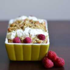 Przepis na Zbożowe ciasto jabłkowo-malinowe / Whole grain apple-raspberry cake