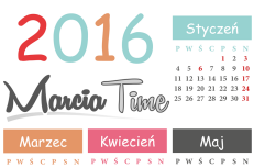 Przepis na Kalendarz 2016 do druku