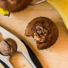 Przepis na Muffiny bananowe z czekoladą i orzechami włoskimi