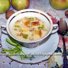 Przepis na Zupa krem z pora i jabłek