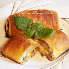 Przepis na Paszteciki z pieczarkami i serem z ciasta francuskiego