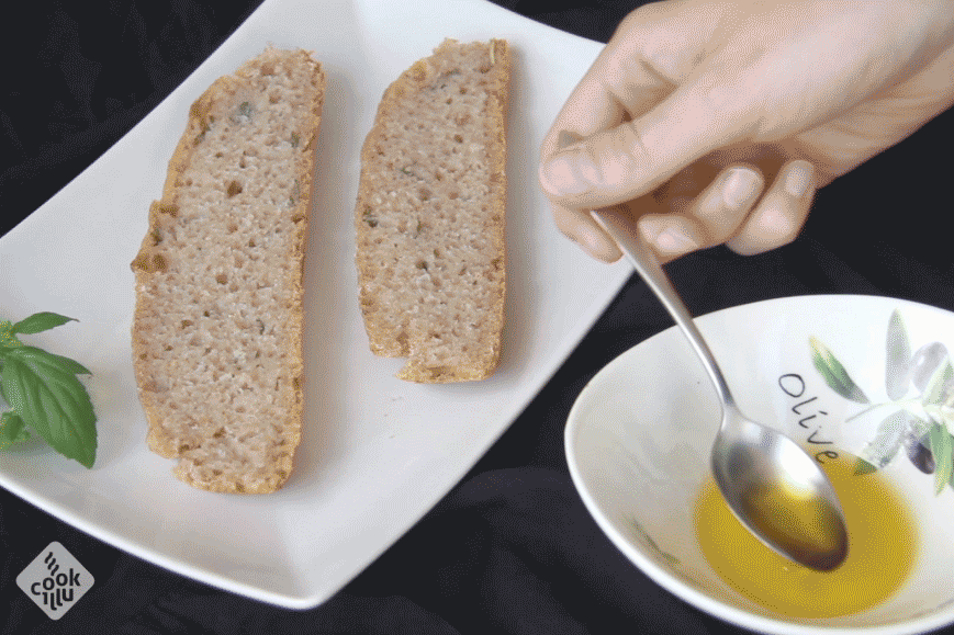 Przepis na Chleb pszenno-żytni z oliwą, bazylią