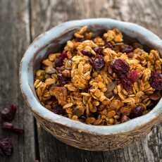 Przepis na Cytrynowa granola z żurawiną (bez glutenu)