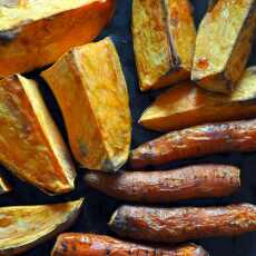 Przepis na Krem z pieczonych batatów i marchewki