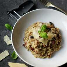 Przepis na Risotto z boczkiem i pieczarkami