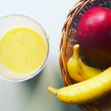 Przepis na Banan + mango + mleko migdałowe + błonnik witalny