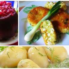 Przepis na Tani szybki obiad: kotlety jajeczne z ziemniakami i buraczkami na ciepło