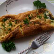 Przepis na Omlet z pieczarkami i serem pleśniowym