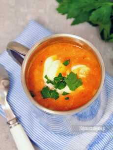 Przepis na Zupa pomidorowa z czerwoną soczewicą