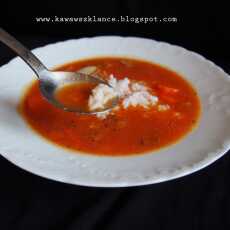 Przepis na Zupa pomidorowo-dyniowa bez zabielania ( z ryżem )