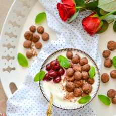Przepis na Kakaowe kuleczki do jogurtu 