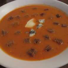 Przepis na Zupa krem z pomidorów z serem pleśniowym