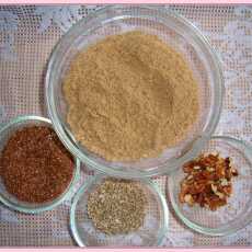 Przepis na Mieszanka siemienia, słonecznika i orzechów zamiast mąki.