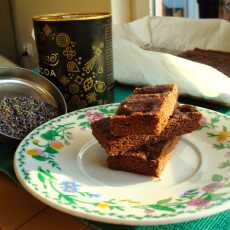 Przepis na Lawendowo-czekoladowe ciasteczka shortbread (wegańskie, pełnoziarniste)