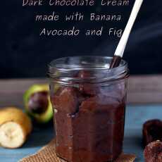 Przepis na Krem czekoladowy z awokado, bananów i fig