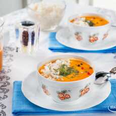 Przepis na Zupa marchewkowa z soczewicą i ryżem