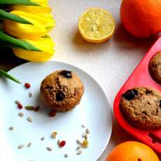 Przepis na Ekspresowe razowe fit muffiny z borówkami 