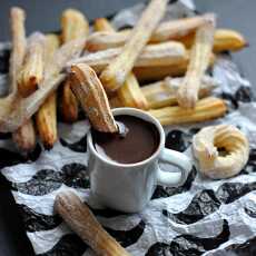 Przepis na Pieczone churros z kokosową czekoladą