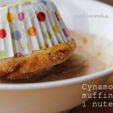 Przepis na Cynamonowe muffiny nadziewane nutellą z cukrową posypką 