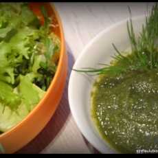 Przepis na Zielony sos do sałatek (ogórkowo-koperkowy)