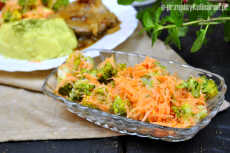 Przepis na Zdrowa surówka z brokuła i marchewki