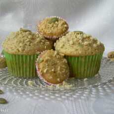 Przepis na Muffiny z masłem orzechowym, orzeszkami i pestkami dyni