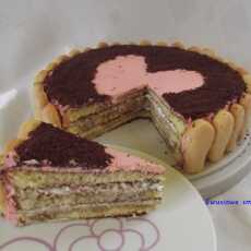 Przepis na Walentynkowy tort tiramisu