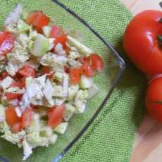 Przepis na Sałatka z pomidora, zielonego ogórka i kapusty pekińskiej