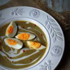 Przepis na Zupa szczawiowa z jajkiem i mlekiem kokosowym