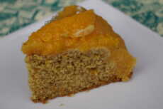 Przepis na Pomarańczowe ciasto z kaszy manny we frużelinie pomarańczowej
