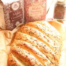 Przepis na Chleb z błyszczącą skórką i siemieniem lnianym