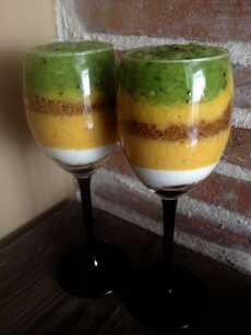 Przepis na Pyszny deser mango -kiwi.