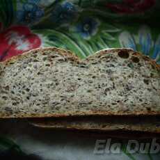 Przepis na Chleb orkiszowo-żytni z siemieniem lnianym