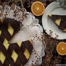 Przepis na Kakaowa tarta sernikowa z ricottą, mascarpone i pomarańczą 