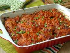 Przepis na Udka kurczaka pieczone w sosie pomidorowym