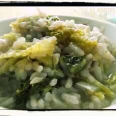 Przepis na Risotto z kapustą włoską - Savoy Cabbage Risotto Recipe - Risotto alla verza