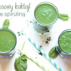 Przepis na Chlorofilowy koktajl na mleku kokosowym + czym jest spirulina