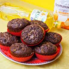 Przepis na Bardzo czekoladowe muffinki (z olejem) - łatwe i szybkie