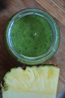 Przepis na Zielony koktajl z ananasem