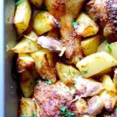 Przepis na Udka z kurczaka zapiekane z ziemniakami