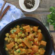 Przepis na Potrawka curry z ciecierzycy i dyni