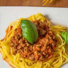 Przepis na Spaghetti bolognese z mielonym tofu