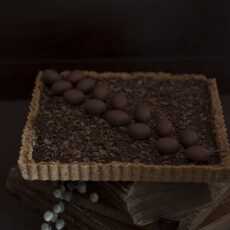 Przepis na Mazurek z czekoladowym kajmakiem bez pieczenia 